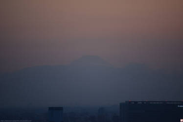 Mt Fuji seen from Odaiba