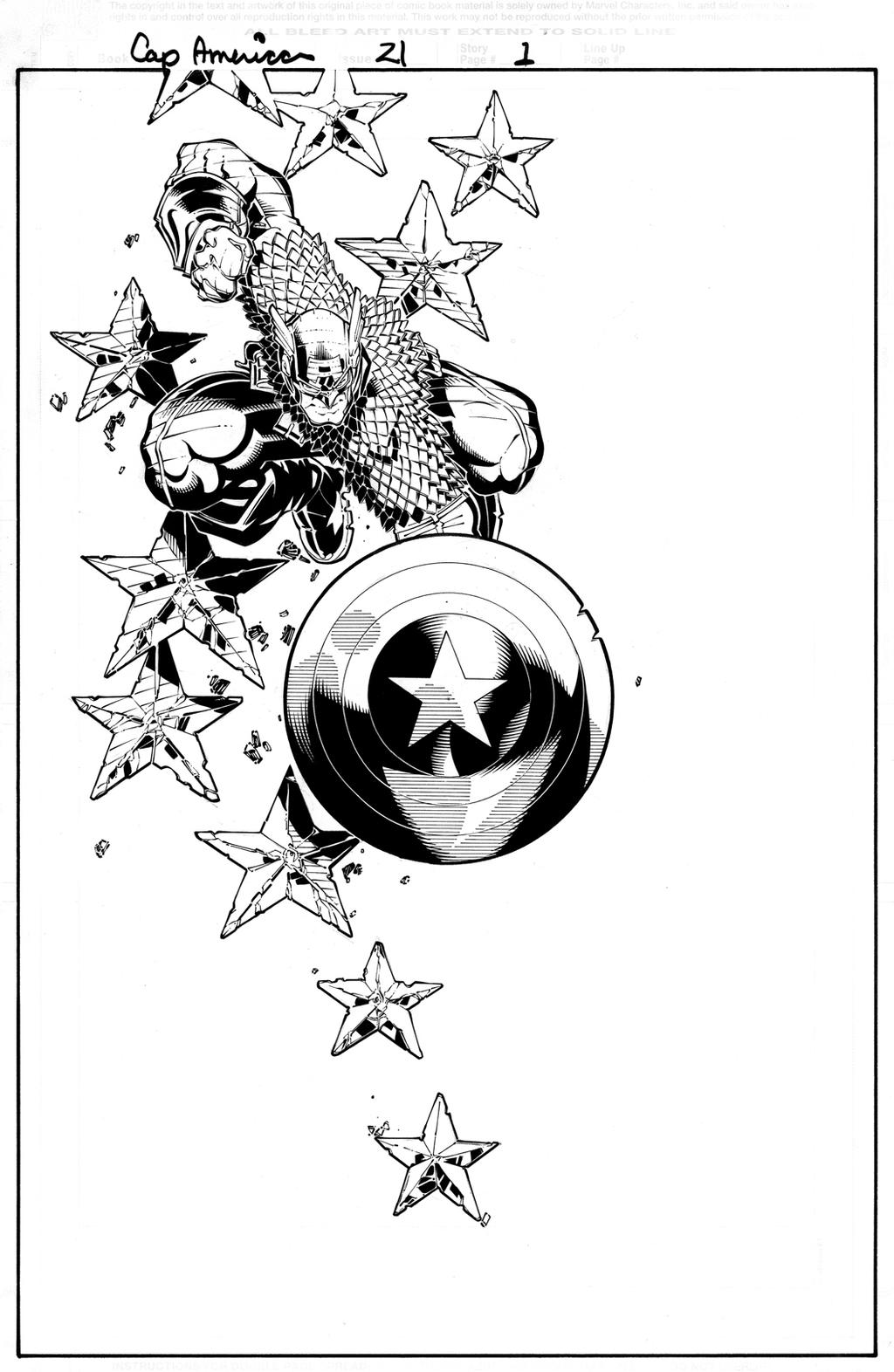 Captain America splash 3 by TimTownsend
