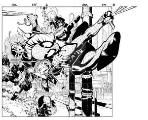 Amazing Spider Man 575 spread