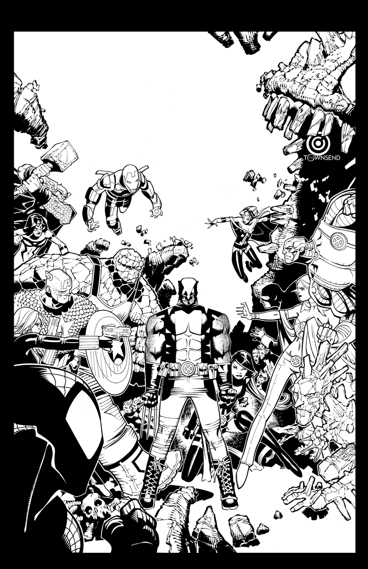 Wolverine and the X-Men #9 cover by TimTownsend