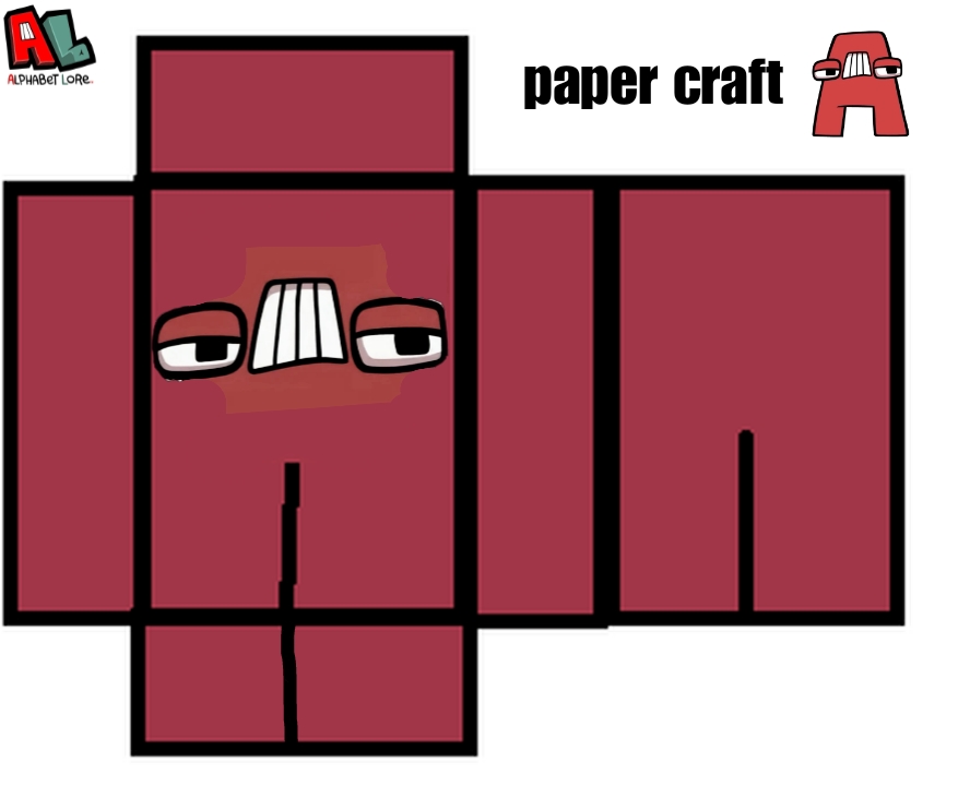 Papercraft Numberlore Alphabet lore A paper craft by fnaffan592 on DeviantArt