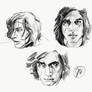 Kylo Ren / Ben Solo - Studies