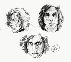 Kylo Ren / Ben Solo - Studies