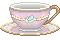 Pink tea cup - F2U