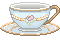 Blue tea cup - F2U