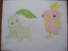 Chikorita and Torchic