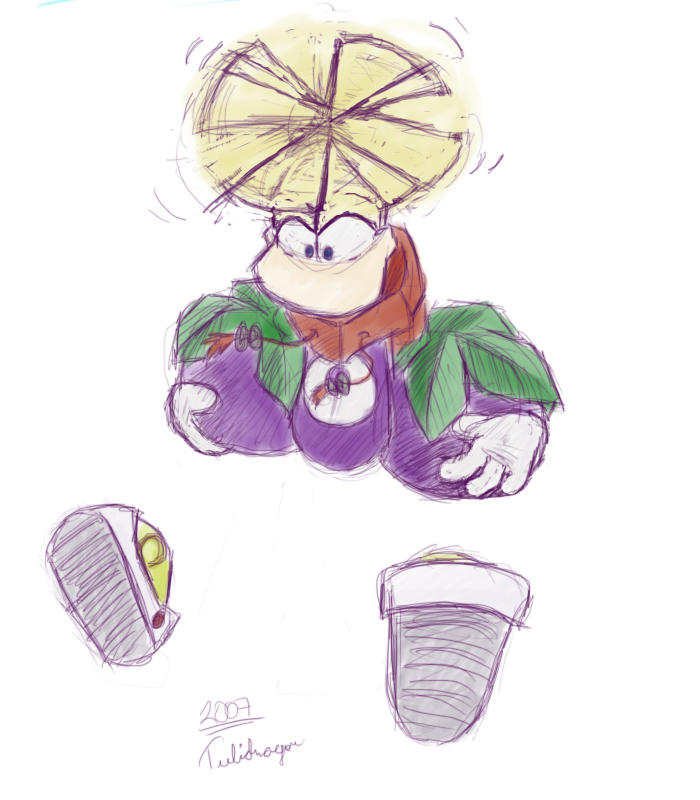 Rayman and plums by Tulidragon on DeviantArt