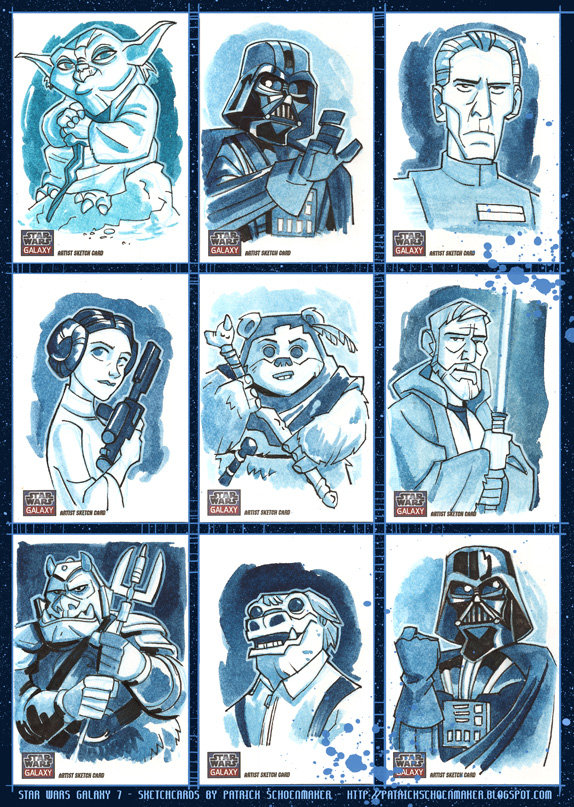 Star Wars Galaxy 7 sketchcards