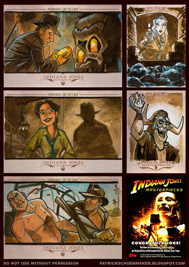 Indiana Jones Masterpieces Sketchcards