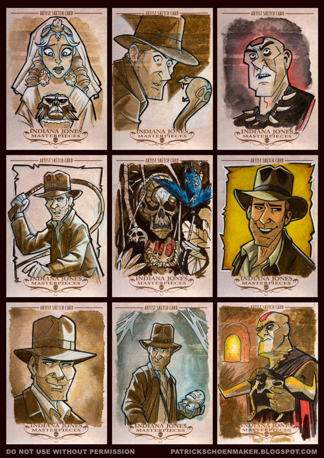 Indiana Jones Masterpieces Sketchcards