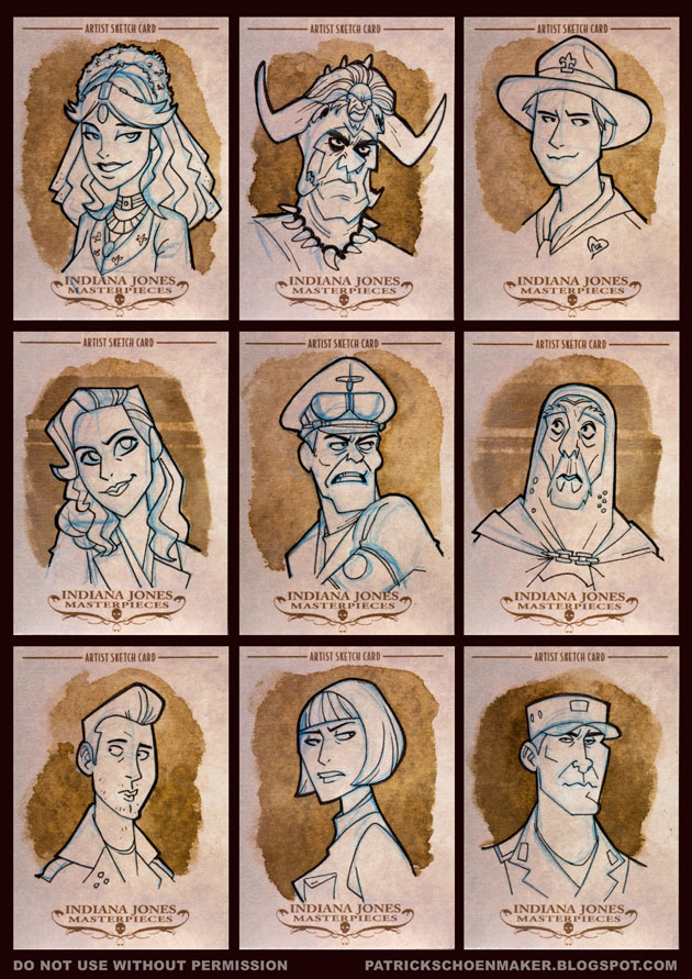 Indiana Jones Masterpieces Sketchcards