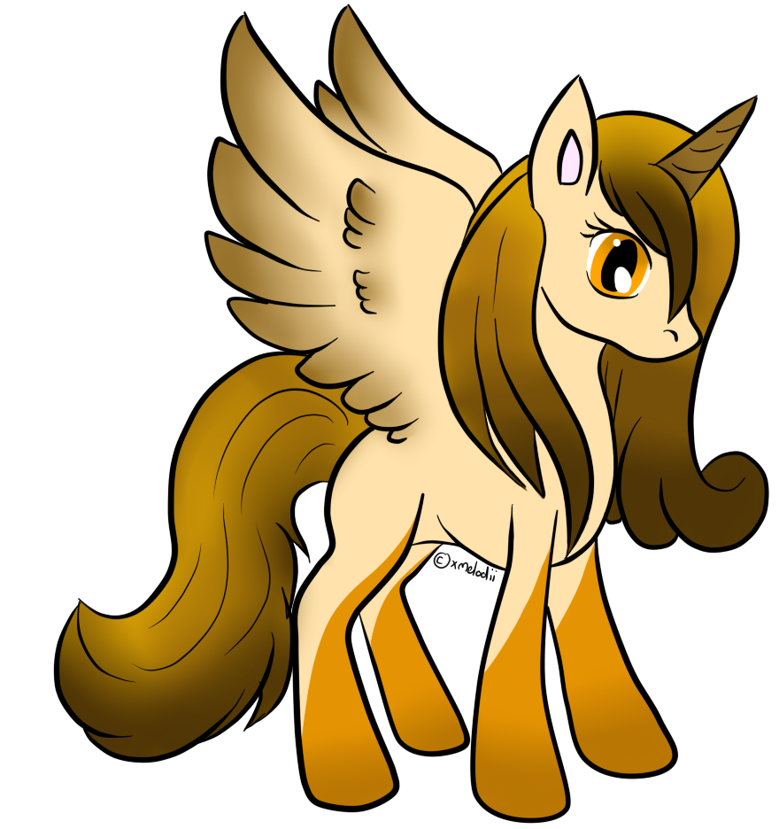 Caramel Crunch Alicorn Adopt - CLOSED