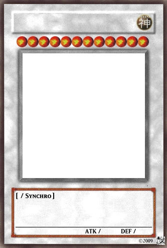 Yu Gi Oh Synchro Card Template by Trgpunisher on DeviantArt Yu Gi Oh Synchro Card Template by Trgpunisher on DeviantArt