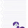 MLP: FiM Rarity Notepaper