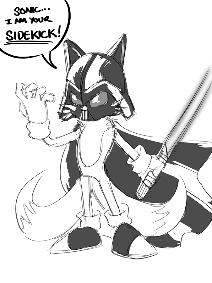 Darth Tails (fallen Jedi) From Sonic Boom Sith master Sith Empire is Darth Metal sonic’s Sith Apprentice Minecraft Skin