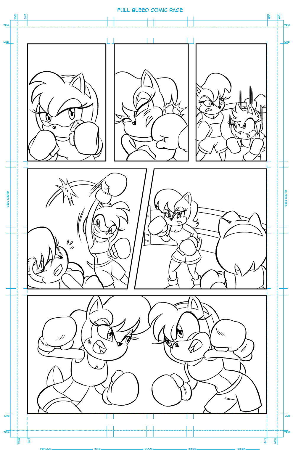 FIGHT NIGHT: Sally vs Amy pg2 (Inks)