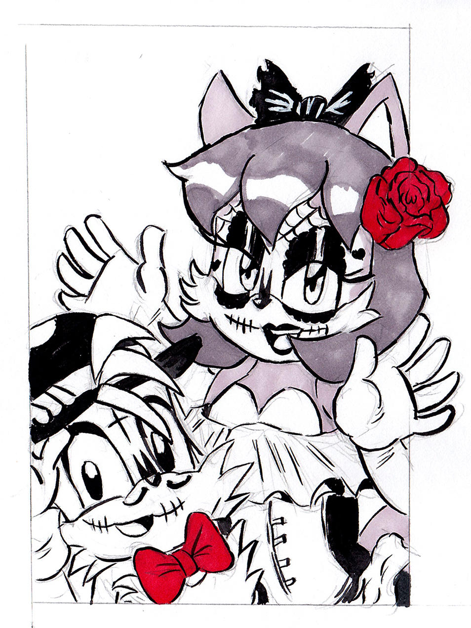 Dia de los Muertos - Tails and Fiona