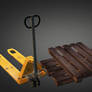 Pallet Truck 3D Low Poly