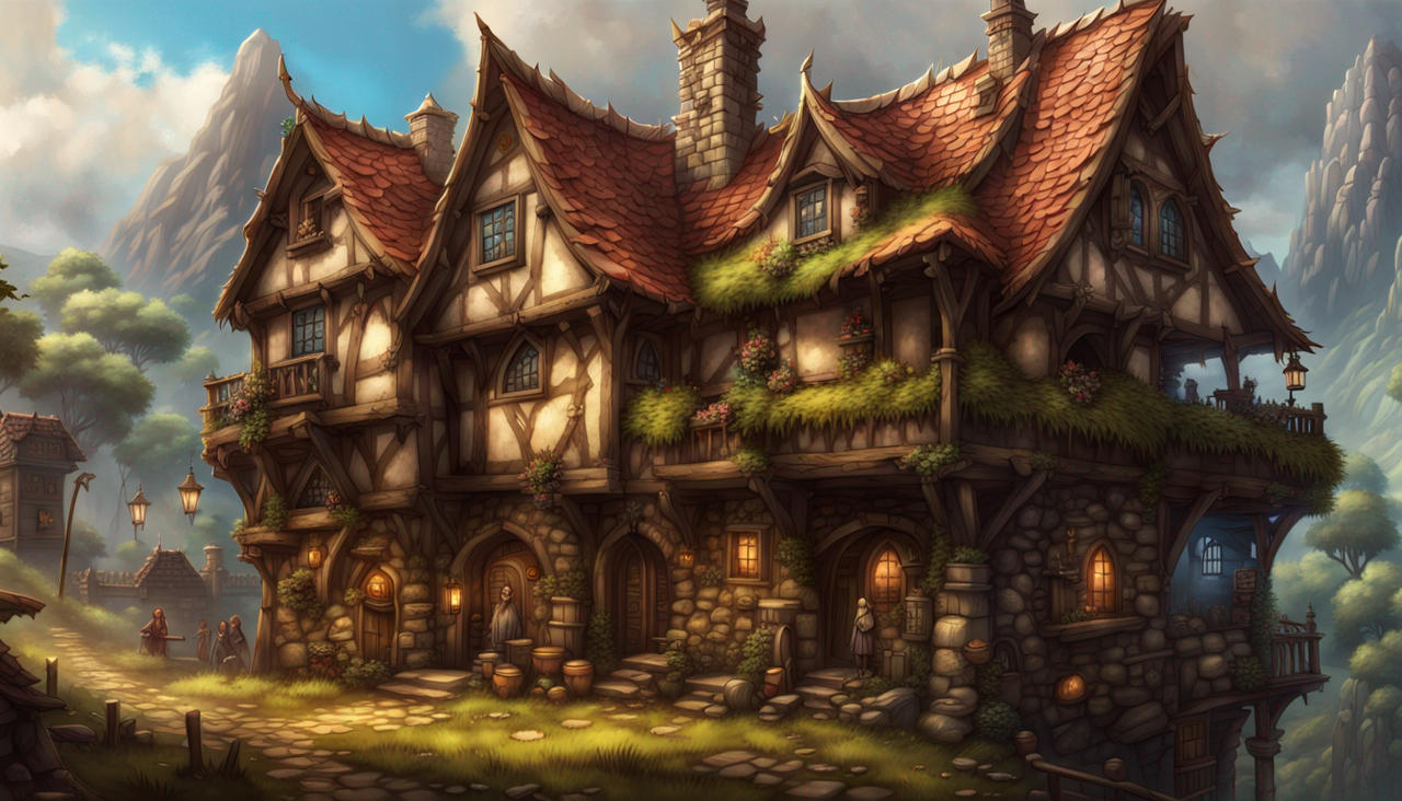 Deviantart Houses The People All Living In Fantasy Normal Houses In by saraanny on DeviantArt