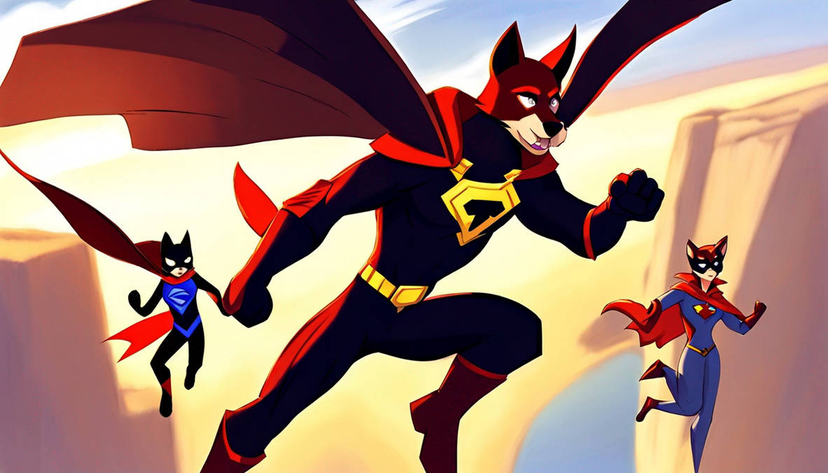 Superhero Send Off the Superheros flying off to fight against their e by saraanny on ...