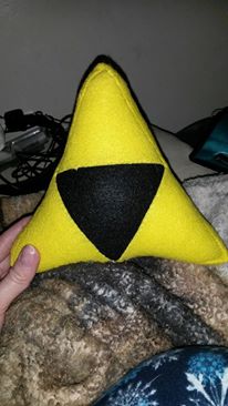 Legend of Zelda Triforce plushie