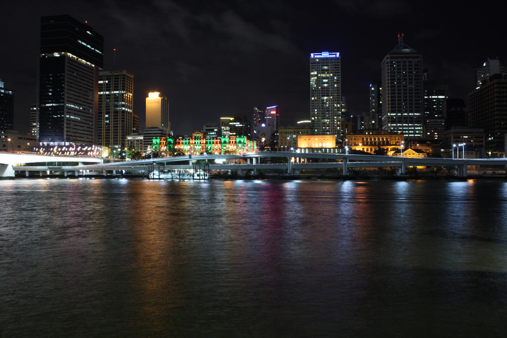 Brisbane city by night 3884