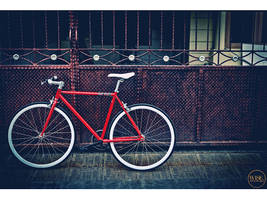 Red fixie bike