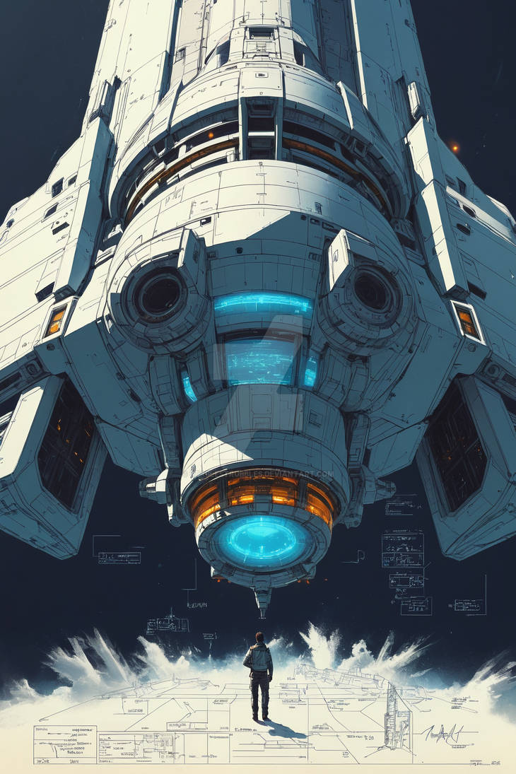 Starship Deviantart Vector Spaceship Illustration (5) by StableStrubbles on DeviantArt