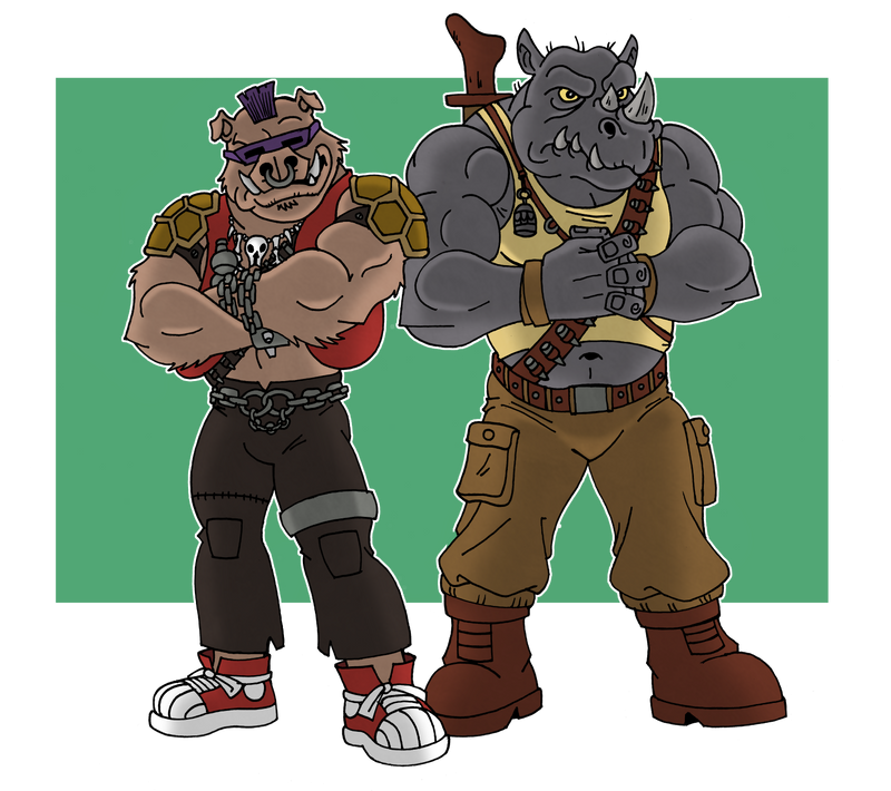 Bebop and Rocksteady by McSlackerton on DeviantArt