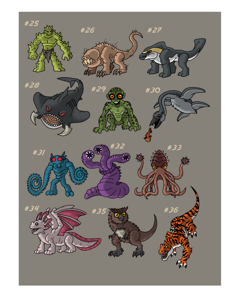 Mini Monsters - Volume 3 by McSlackerton on DeviantArt