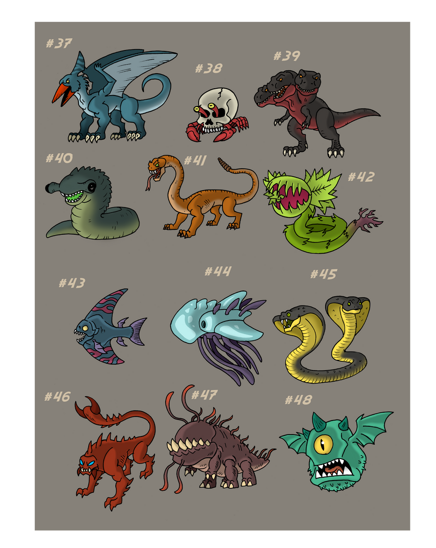 Mini Monsters - Volume 4 by McSlackerton on DeviantArt
