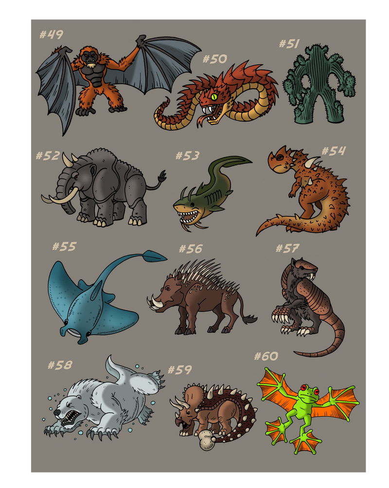 Mini Monsters - Volume 5 by McSlackerton on DeviantArt