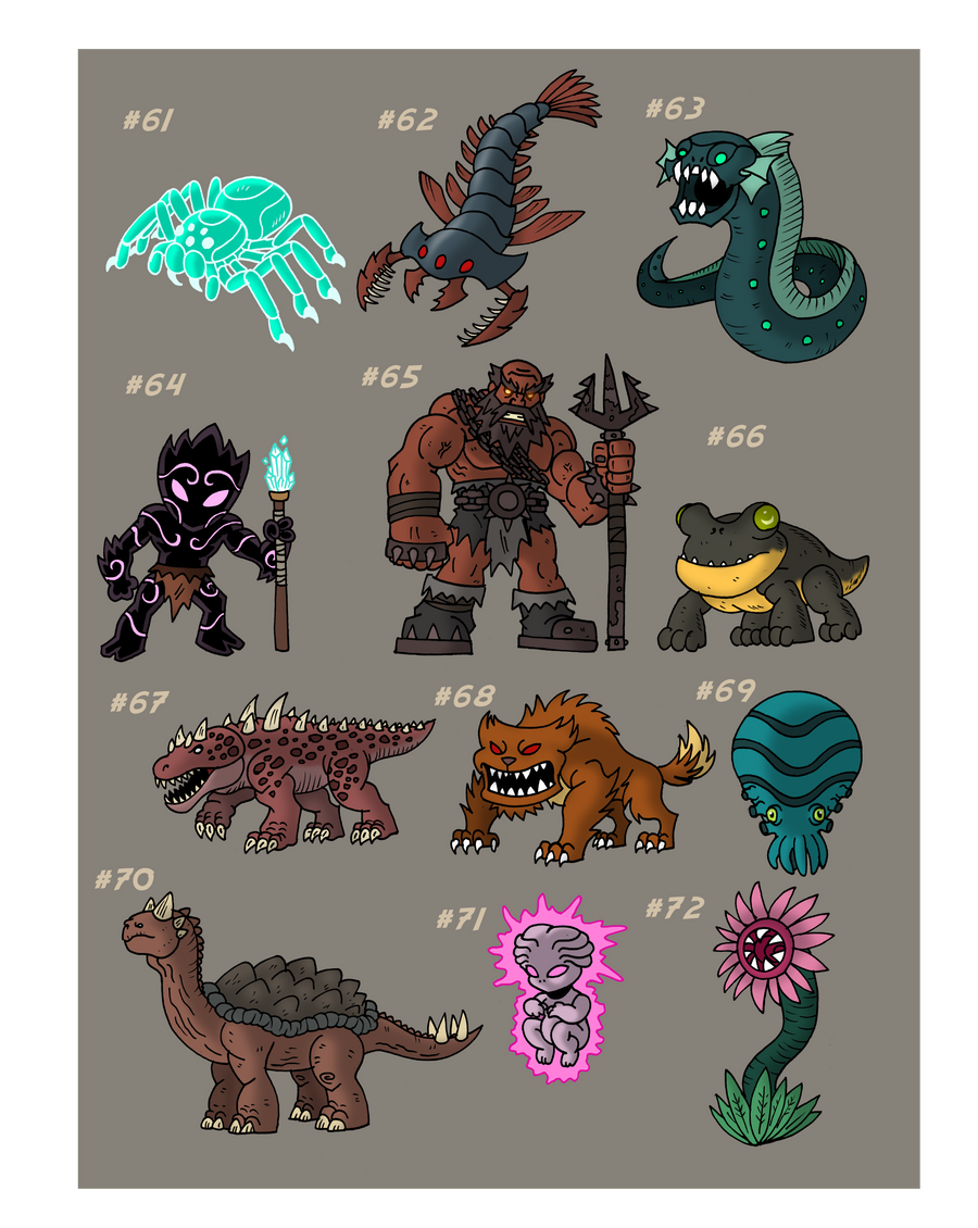 Mini Monsters - Volume 6 by McSlackerton on DeviantArt
