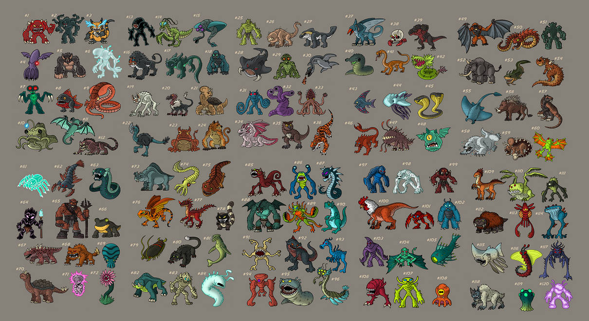 Mini Monsters by McSlackerton on DeviantArt