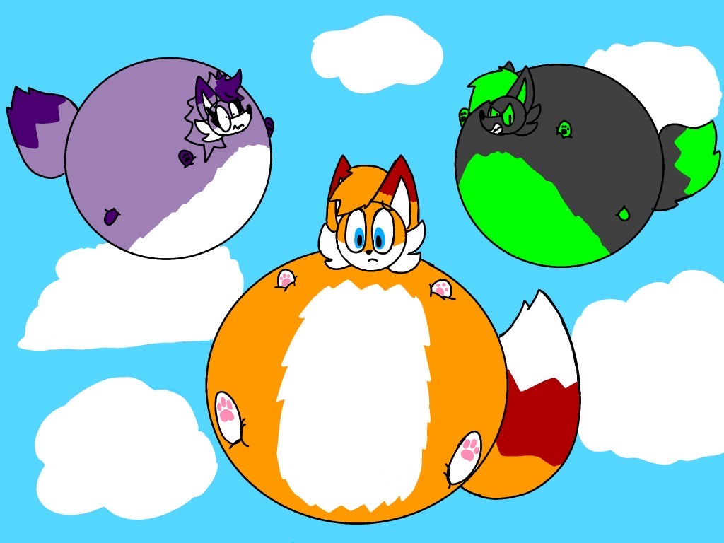 Fox Inflation Fox Team Got Inflated by Embersune on DeviantArt
