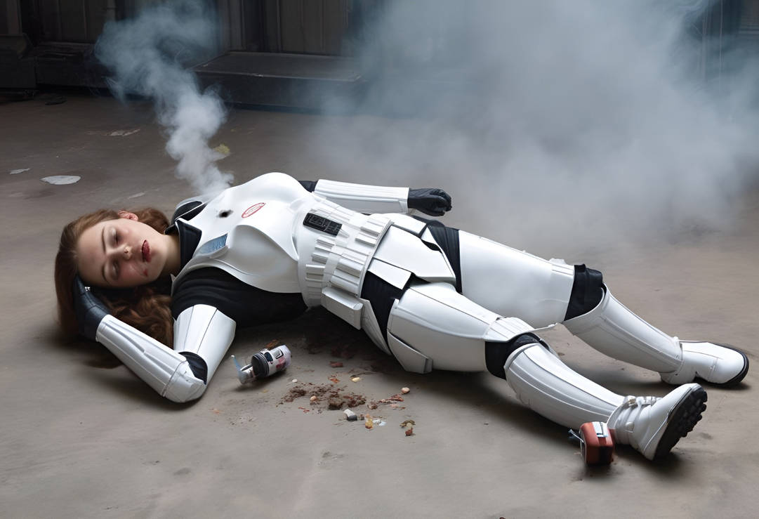 Smoking Dead Stormtrooper by SENTRYDEFEAT on DeviantArt