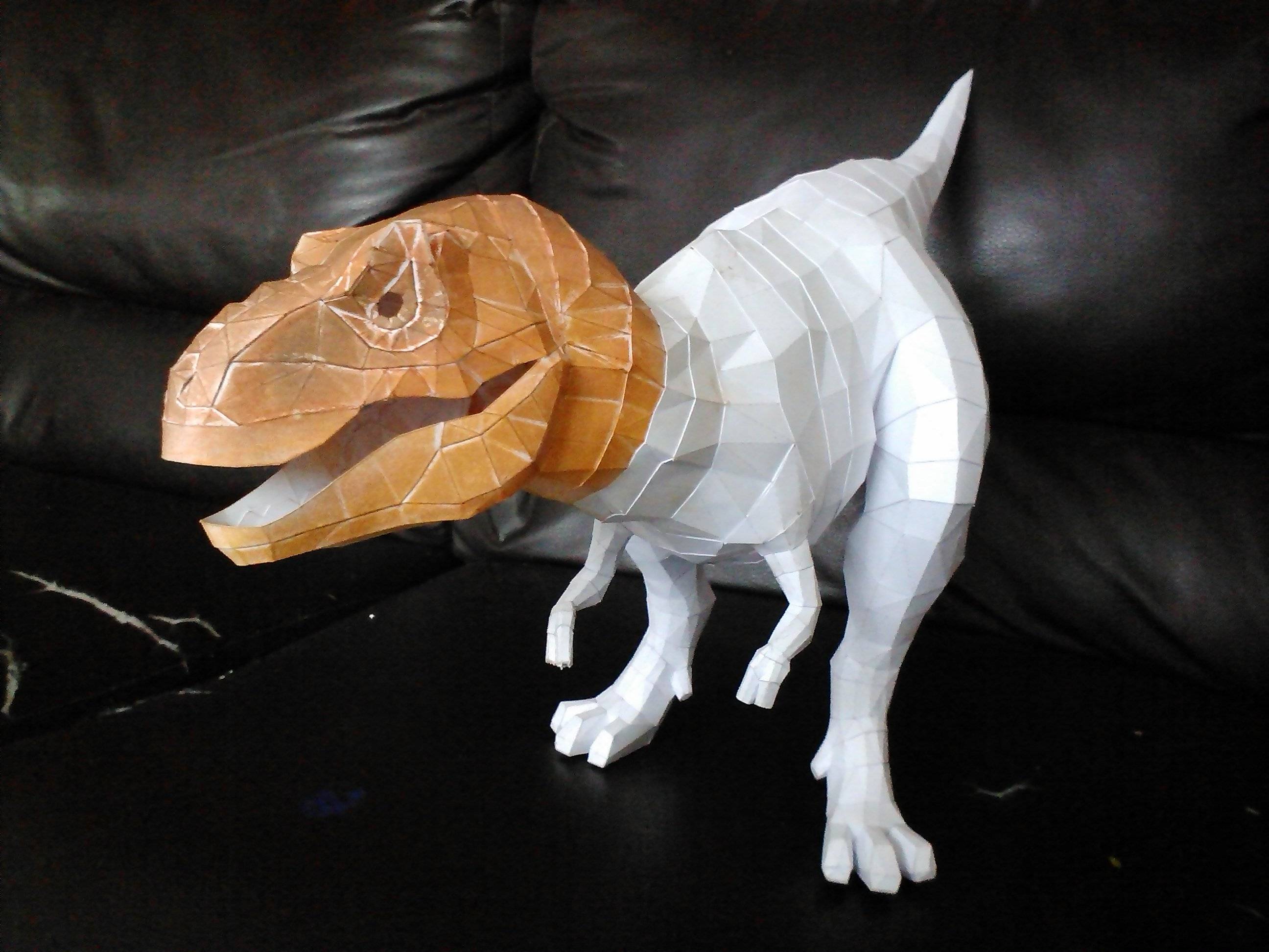 T rex Papercraft First Prototype