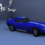 Shelby cobra daytona inspired Papercraft 2