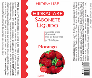 Rotulo Sabonete Liquido Morango Hidralise