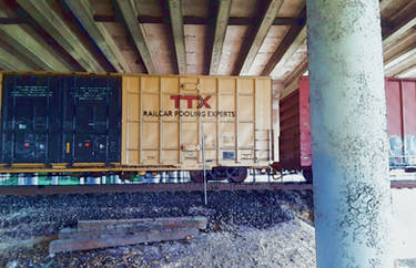 Train Under Bridge