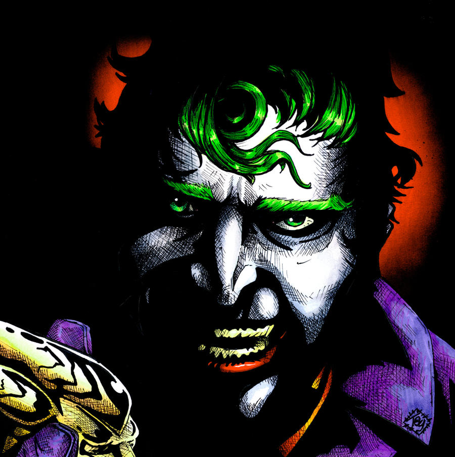 Joker's smile's just skin deep