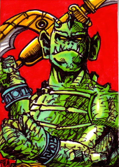 MOTU Whiplash Sketch Card no1