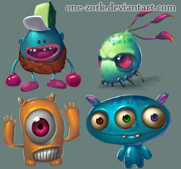 monsters concept by thezork on DeviantArt