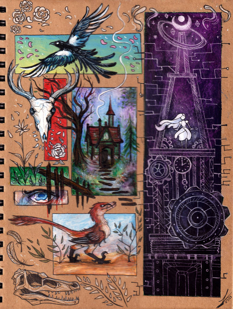 Sketchbook cover decorations by heathah on DeviantArt