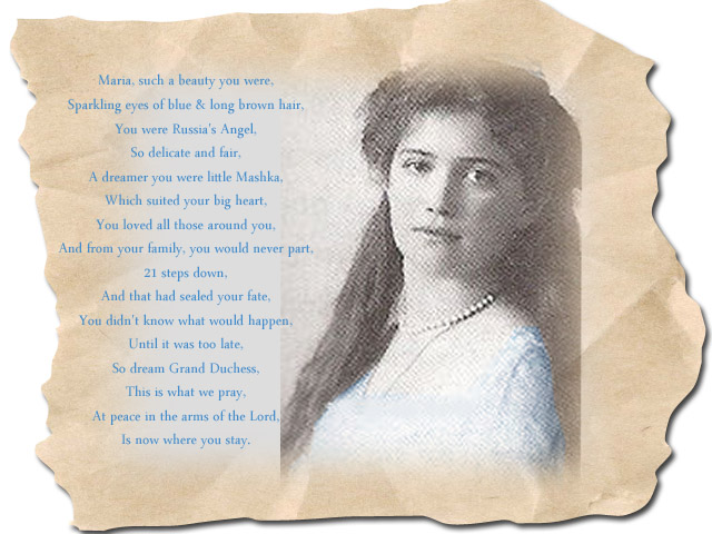 Maria Romanov Poem