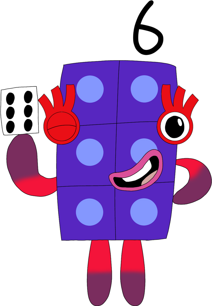 (Numberblocks) six by angrychenyu on DeviantArt