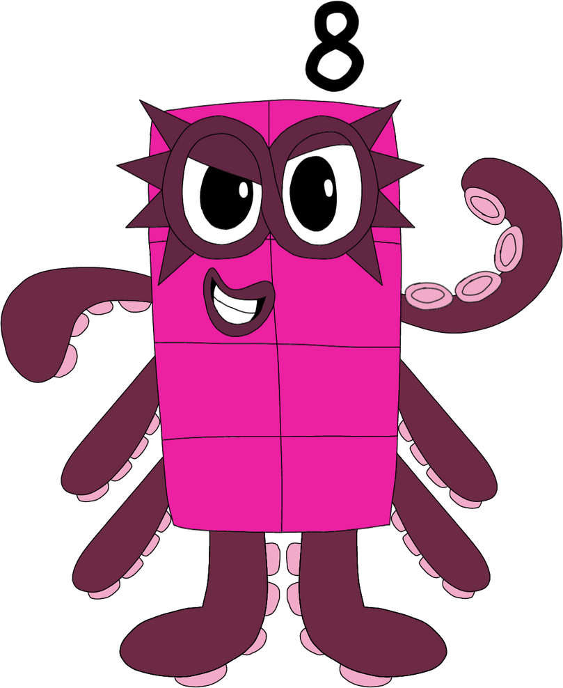 (Numberblocks) eight octoblock by angrychenyu on DeviantArt