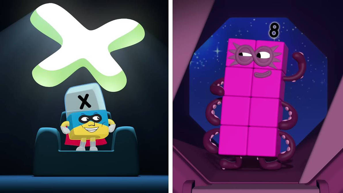 Alphablocks x and octoblock eight numberblocks by angrychenyu on DeviantArt