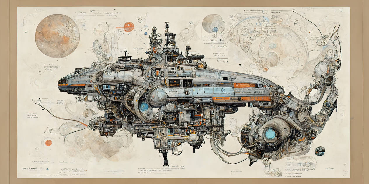 Cyberpunk spaceship by mohussien0 on DeviantArt