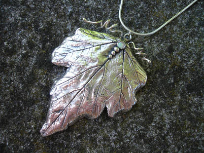 Silver Leaf Pendant